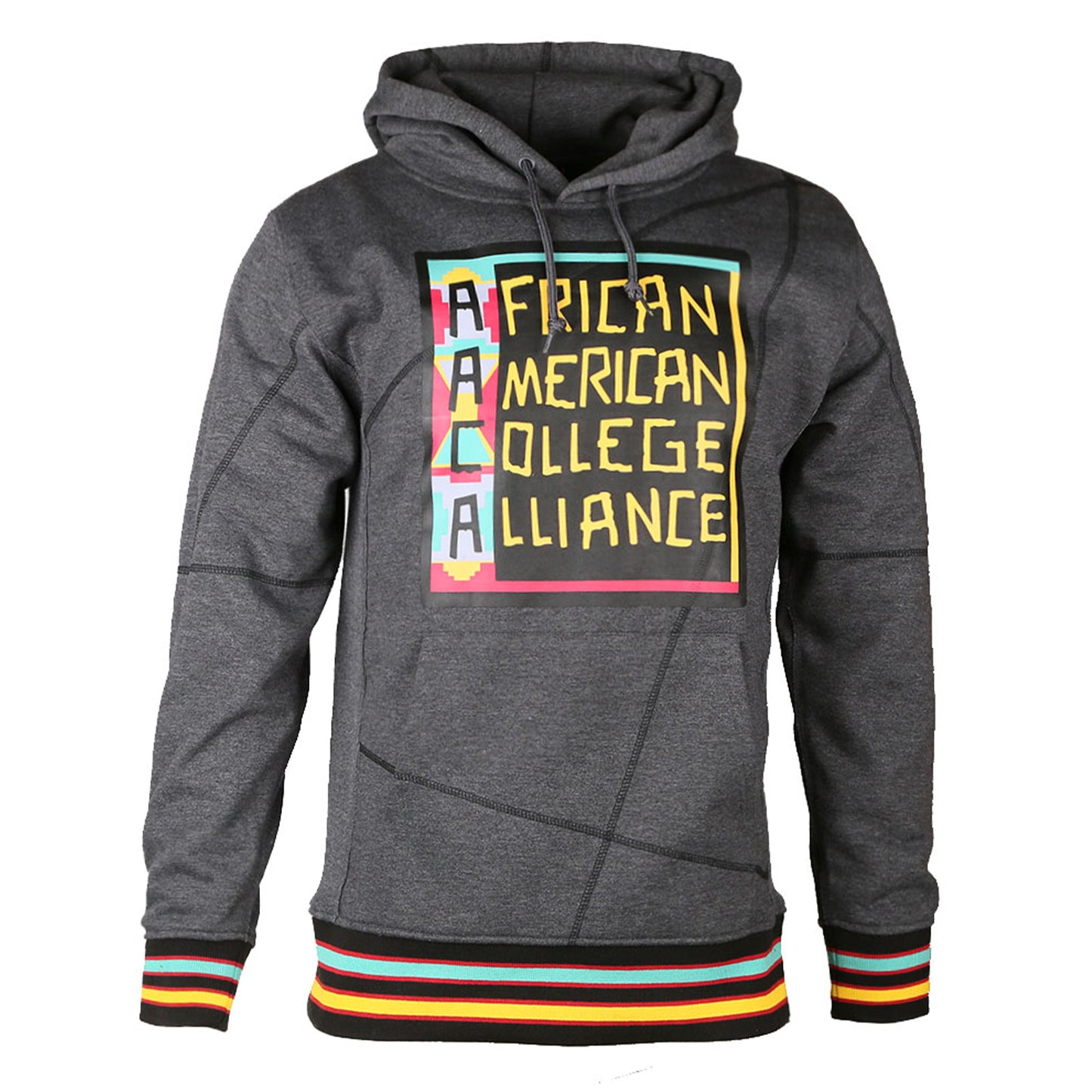 AACA Original 92 Frankenstein Stitched Hoodie Charcoal Grey / Black