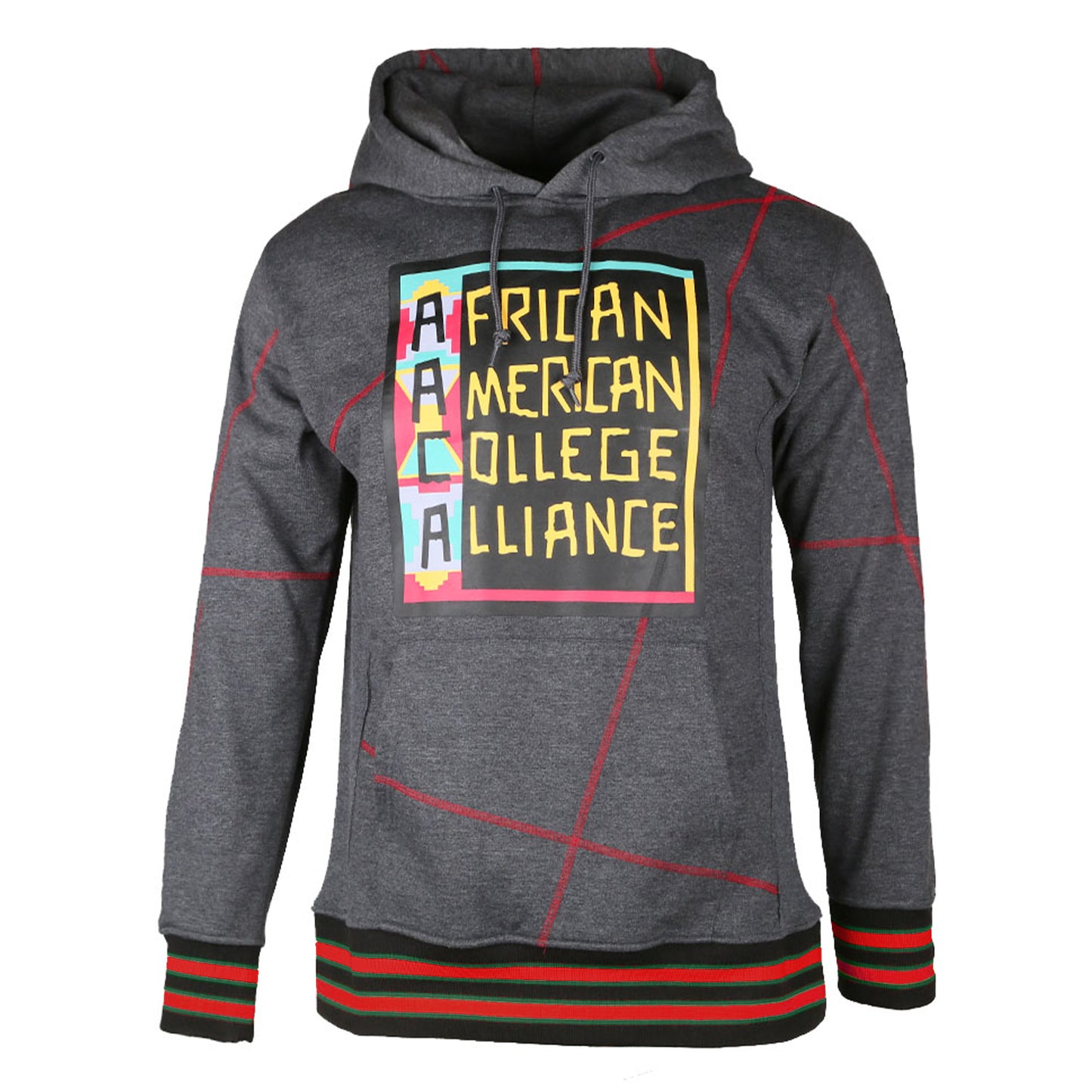 FTP AACA Original 92 Frankenstein Stitched Hoodie Charcoal Red