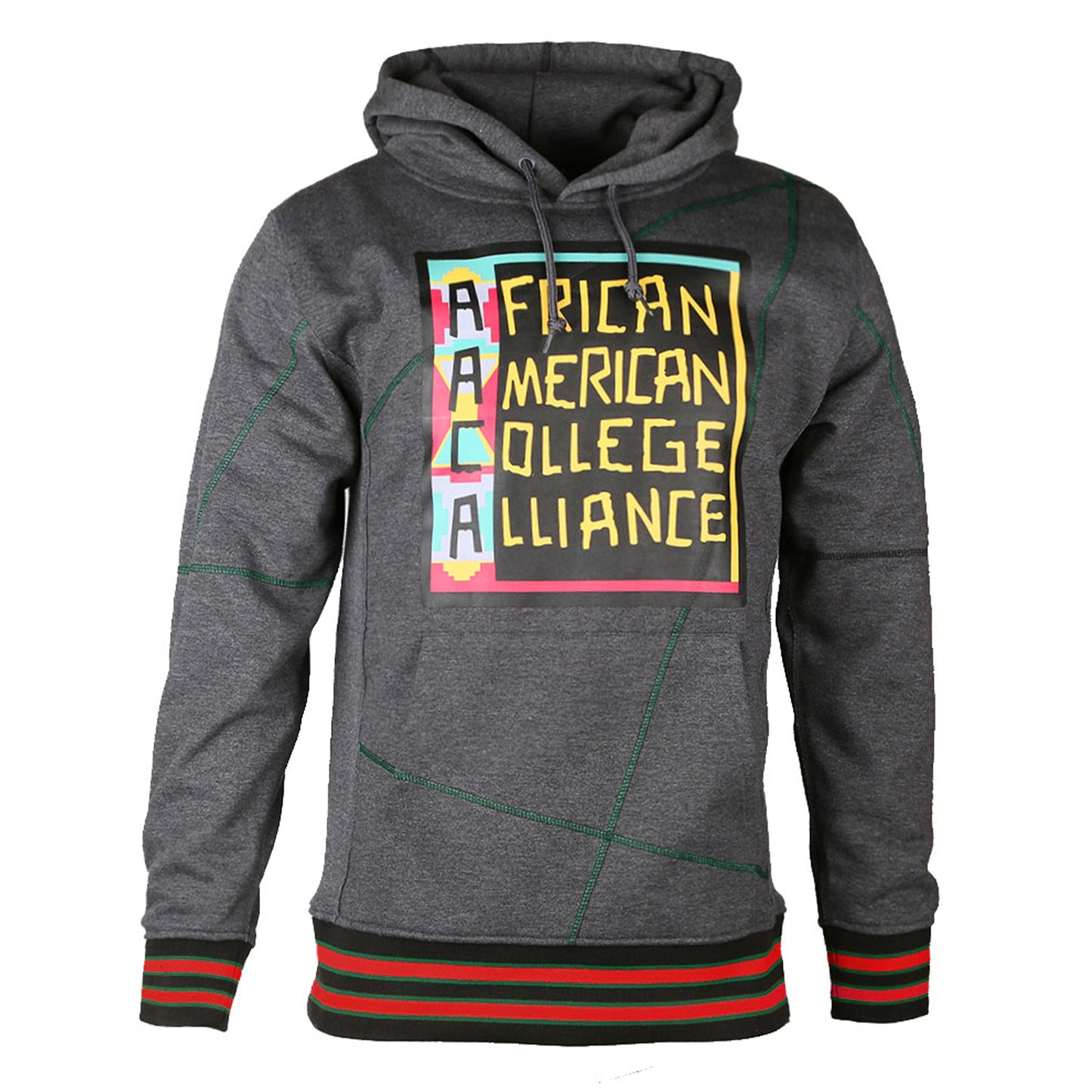 FTP AACA Original 92 Frankenstein Stitched Hoodie Charcoal/Kelly-Green