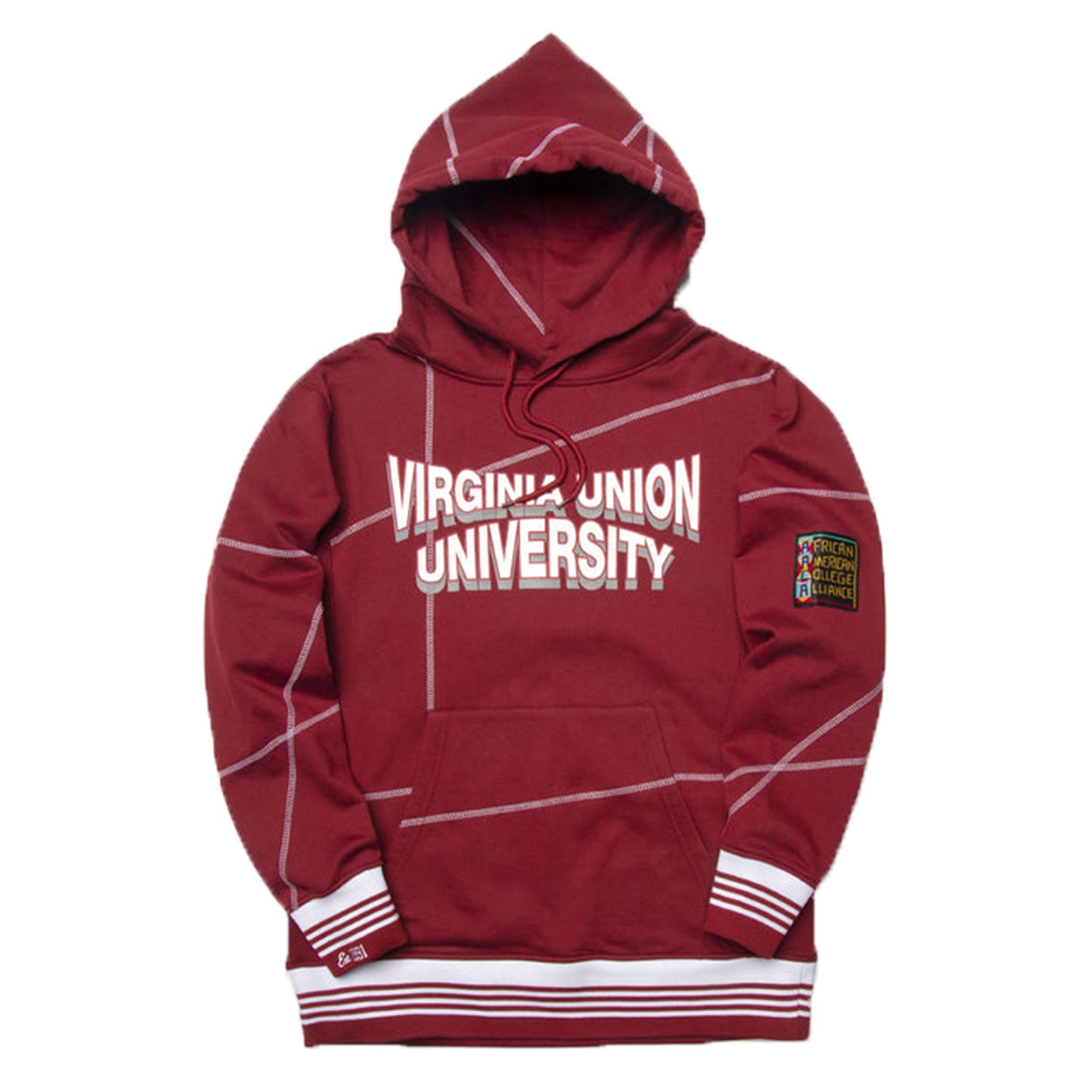 Virginia Union 93 Frankenstein Hoodie Maroon/White
