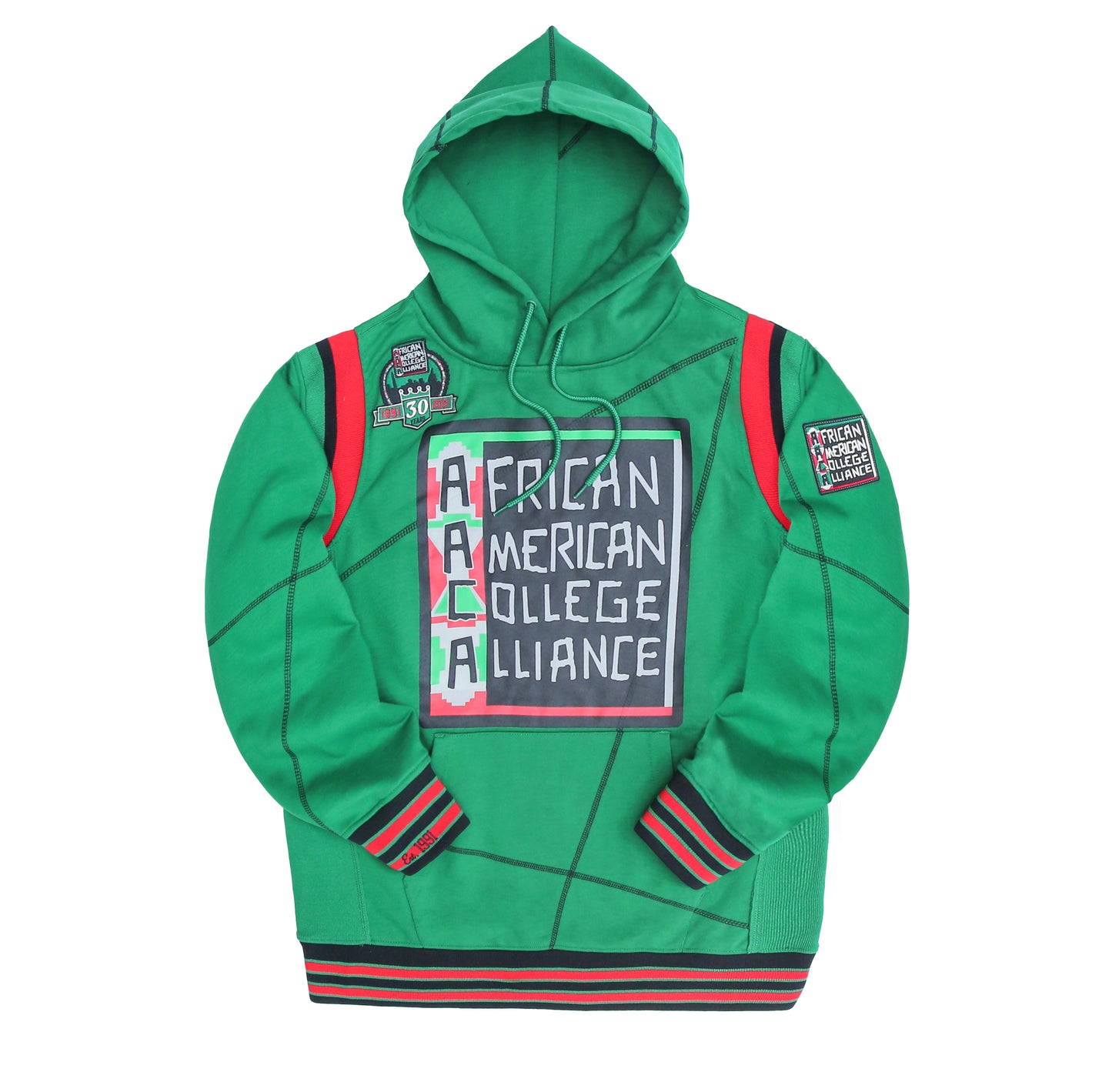 30th Anniversary FTP AACA Frankenstein Stitched Hoodie Kelly Green/Black