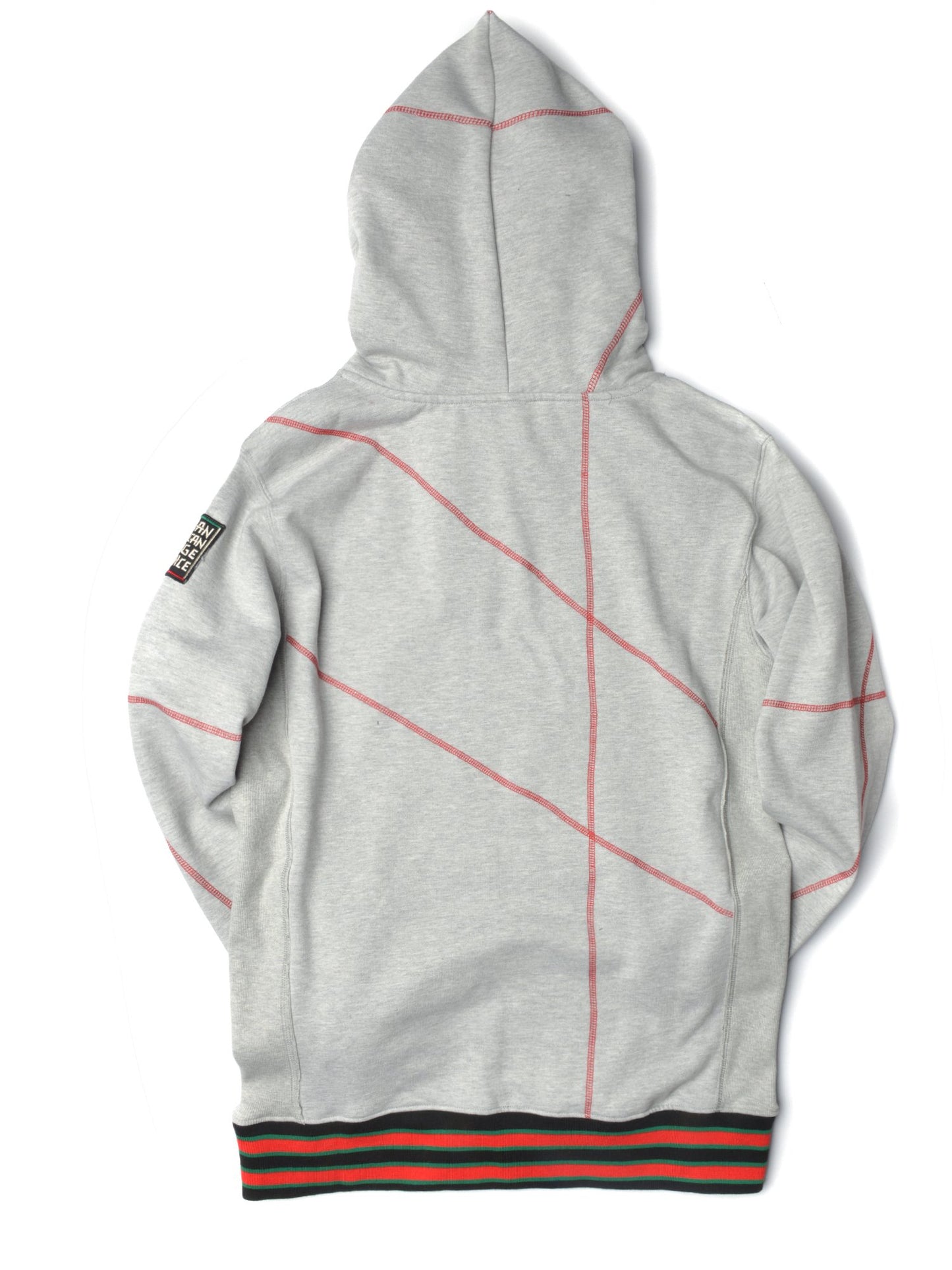 FTP Central State University Original 92 Frankenstein Stitched Hoodie MDH. Grey / Red