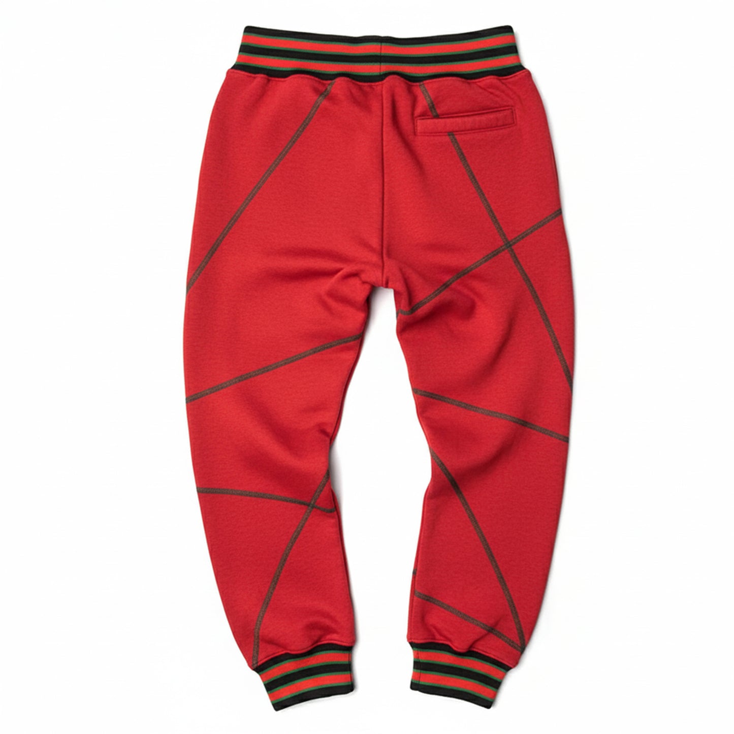 FTP Original 92 Frankenstein Stitched Sweatpants Red/Kelly Green