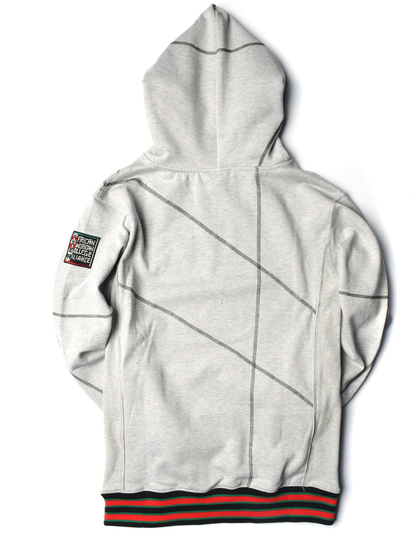 FTP Compton Community College Original 92 Frankenstein Stitched Hoodie MDH. Grey / Black
