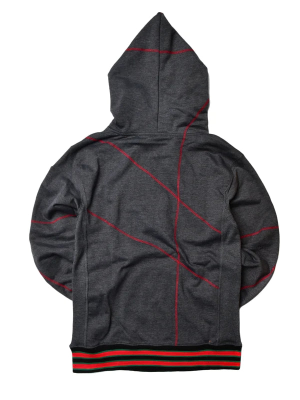 FTP Grambling State University AACA Original 92 Frankenstein Stitched Hoodie Charcoal/Red