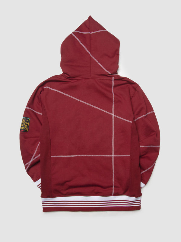 Morehouse College 93 Frankenstein Hoodie Maroon/White