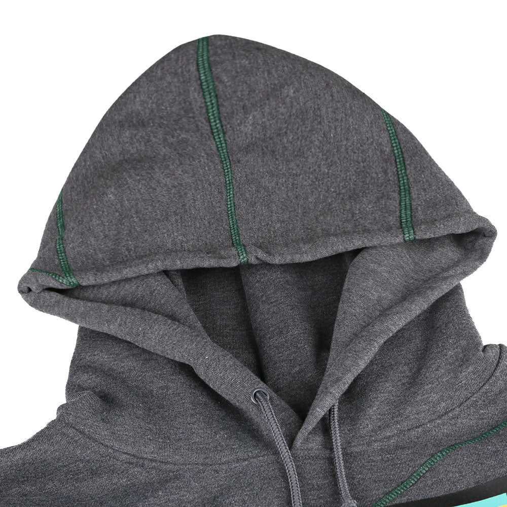 FTP AACA Original 92 Frankenstein Stitched Hoodie Charcoal/Kelly-Green