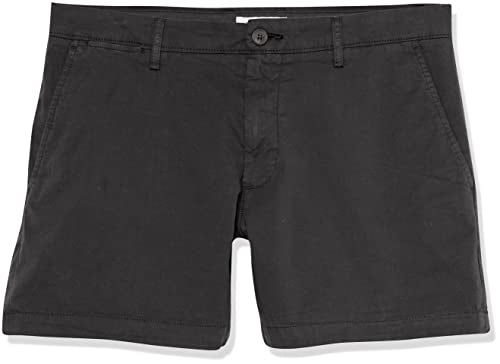 Amazon Essentials Men's Slim-Fit 5" Flat-Front Comfort Stretch Chino Short (Previously Goodthreads), Black, 34
