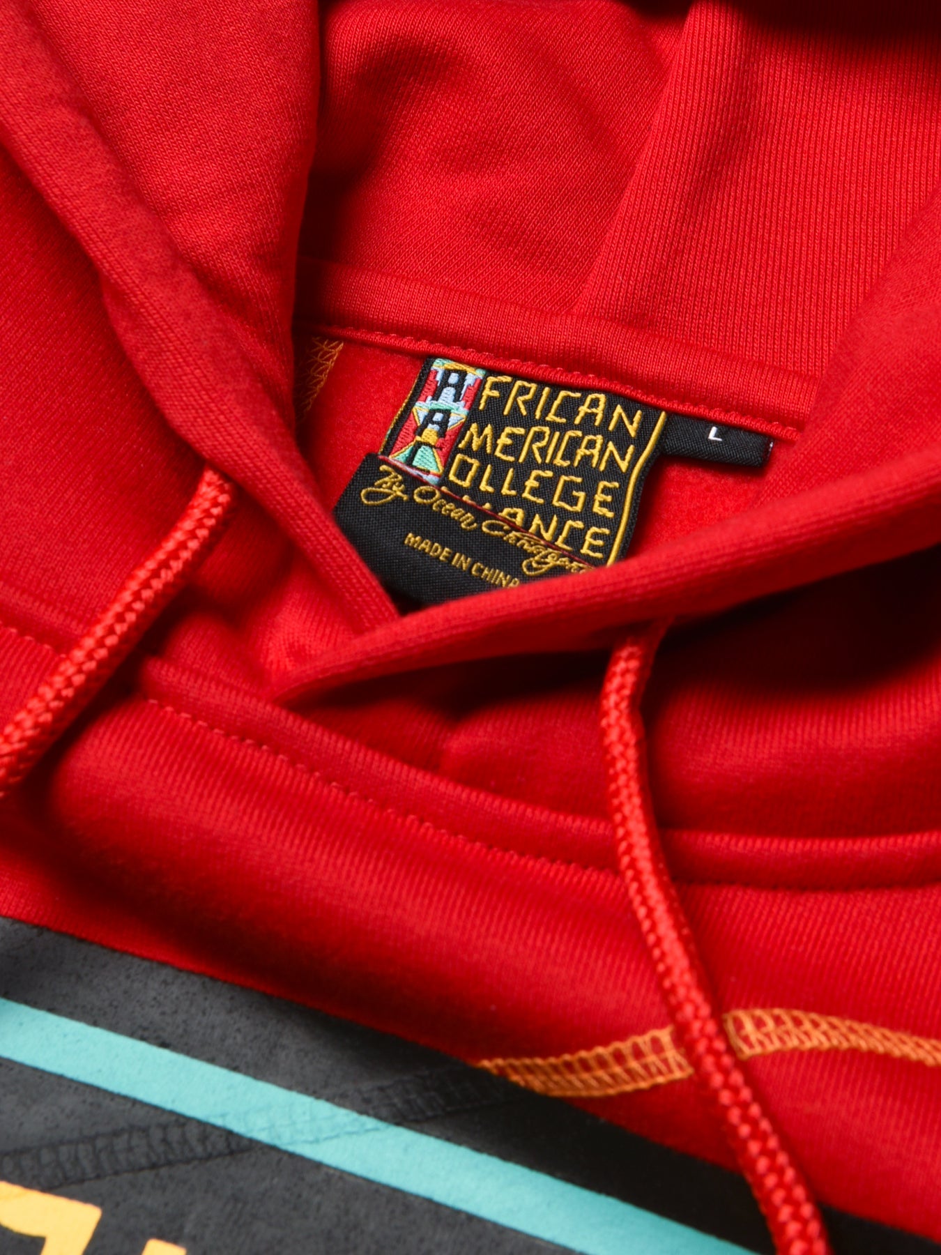 AACA Original 92 Frankenstein Stitched Hoodie Red/Gold