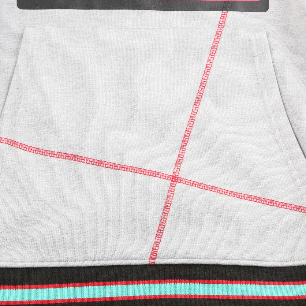 AACA Original 92 Frankenstein Stitched Hoodie Grey/Red