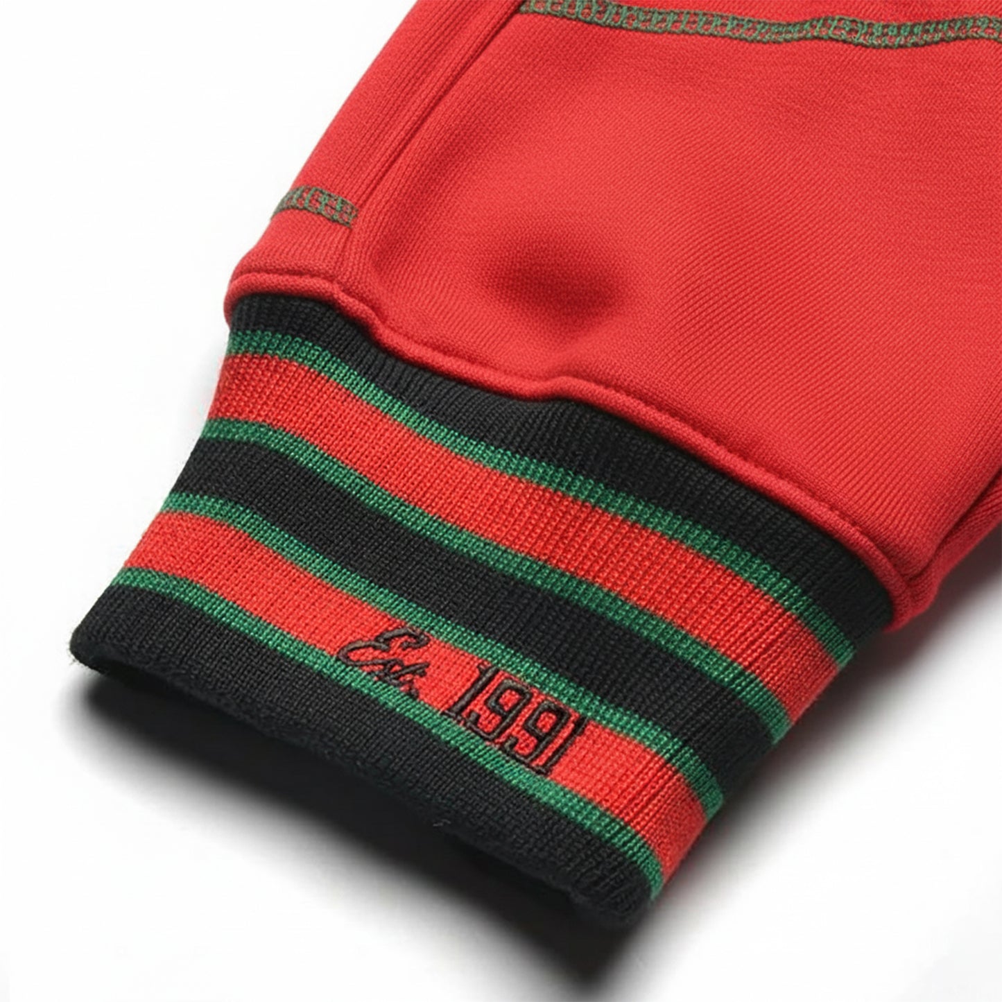 FTP Original 92 Frankenstein Stitched Sweatpants Red/Kelly Green