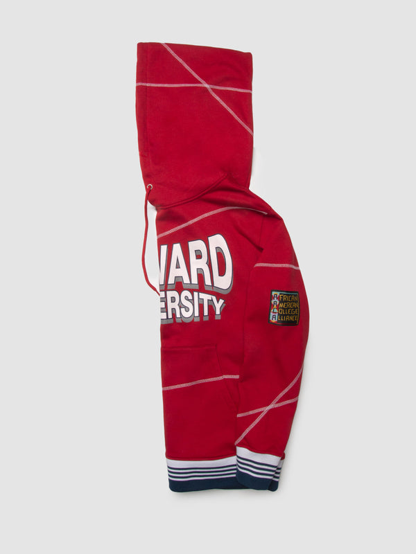 Howard University 93 Frankenstein Hoodie Red/White