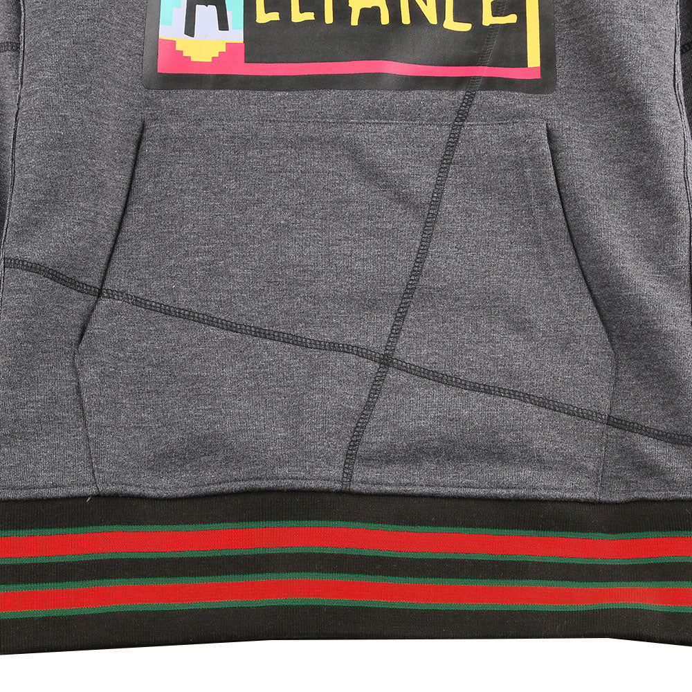 FTP AACA Original 92 Frankenstein Stitched Hoodie Charcoal/Black