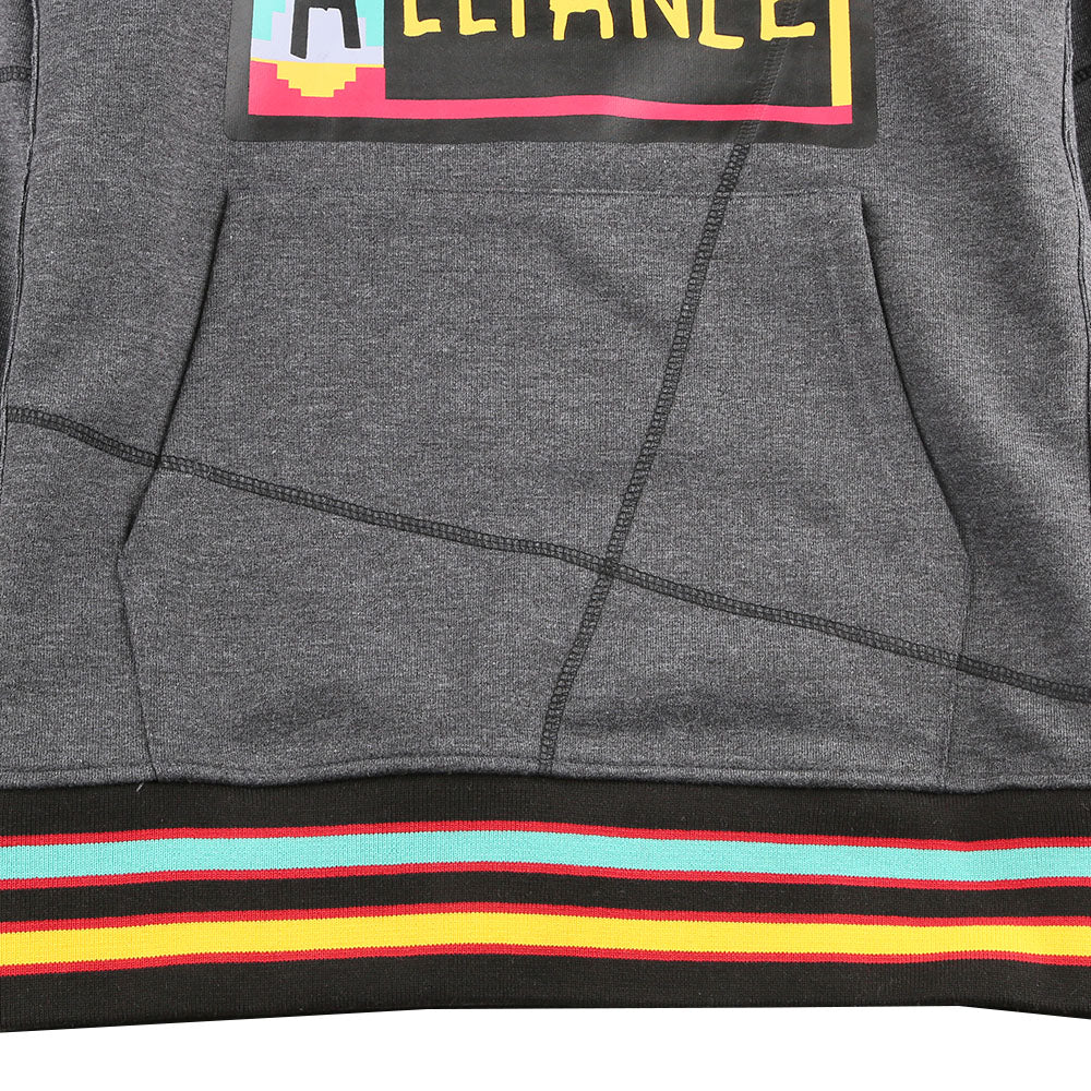 AACA Original 92 Frankenstein Stitched Hoodie Charcoal Grey / Black