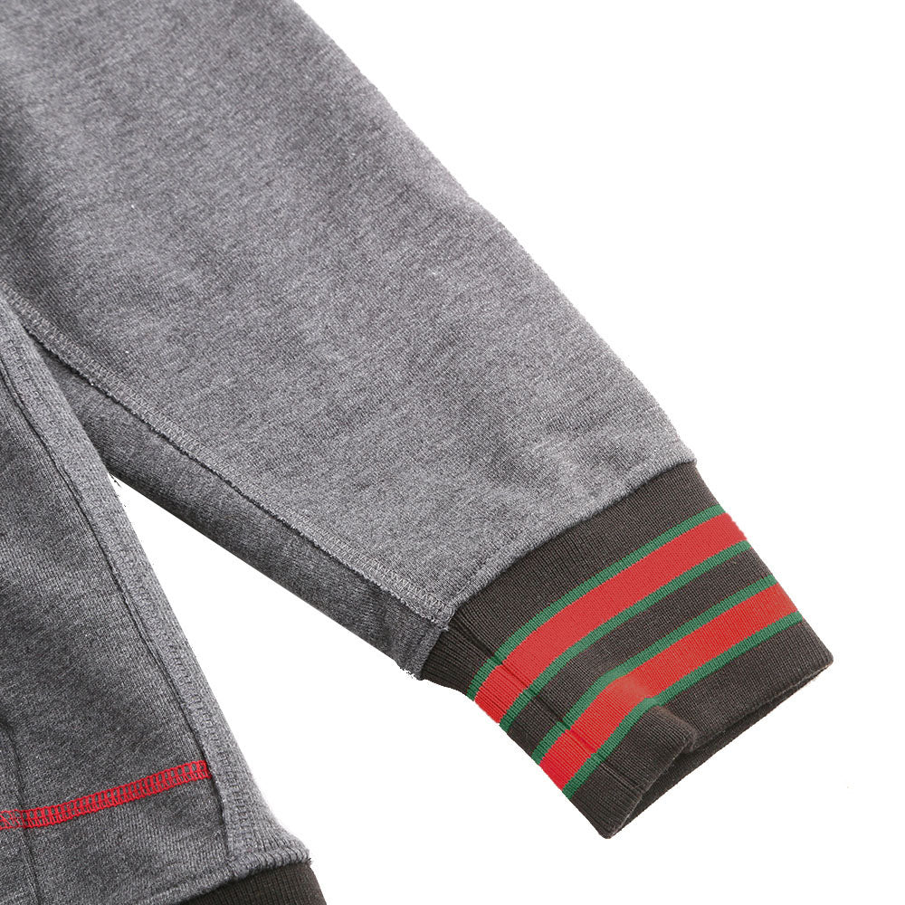 FTP AACA Original 92 Frankenstein Stitched Hoodie Charcoal Red