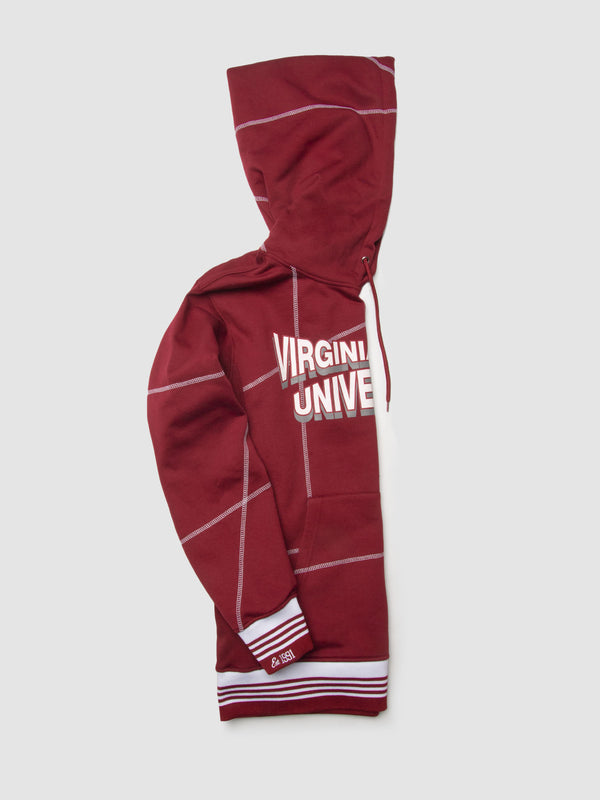 Virginia Union 93 Frankenstein Hoodie Maroon/White