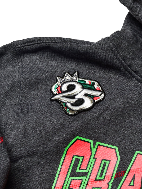 FTP Grambling State University AACA Original 92 Frankenstein Stitched Hoodie Charcoal/Red