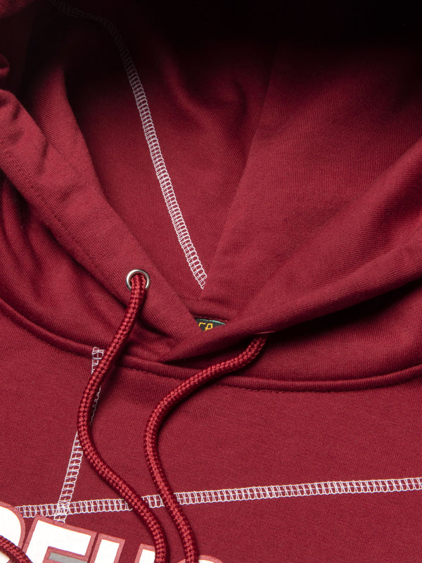 Morehouse College 93 Frankenstein Hoodie Maroon/White