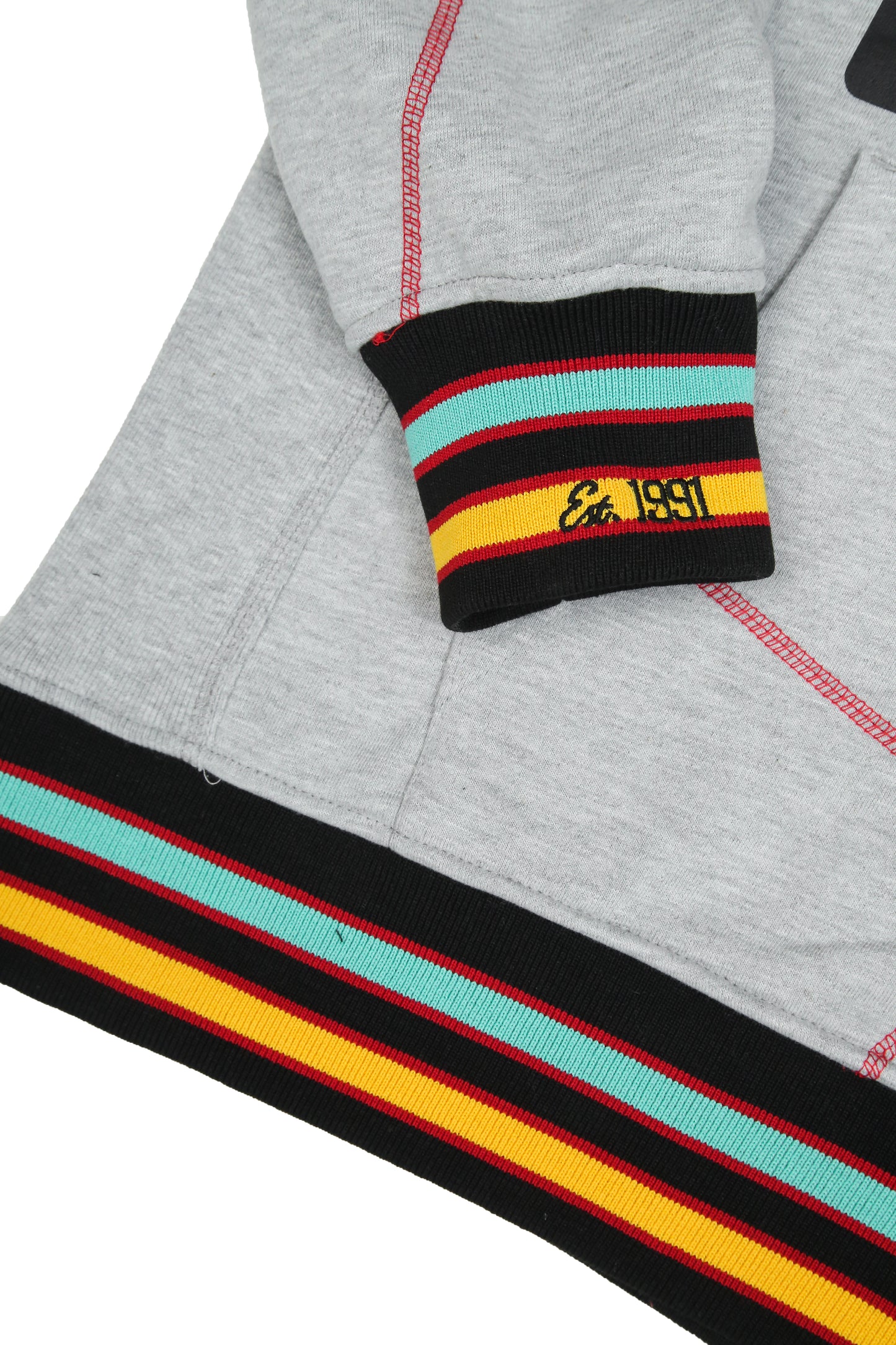 30th Anniversary AACA Frankenstein Stitched Hoodie MDH Grey/Red-African American College Alliance