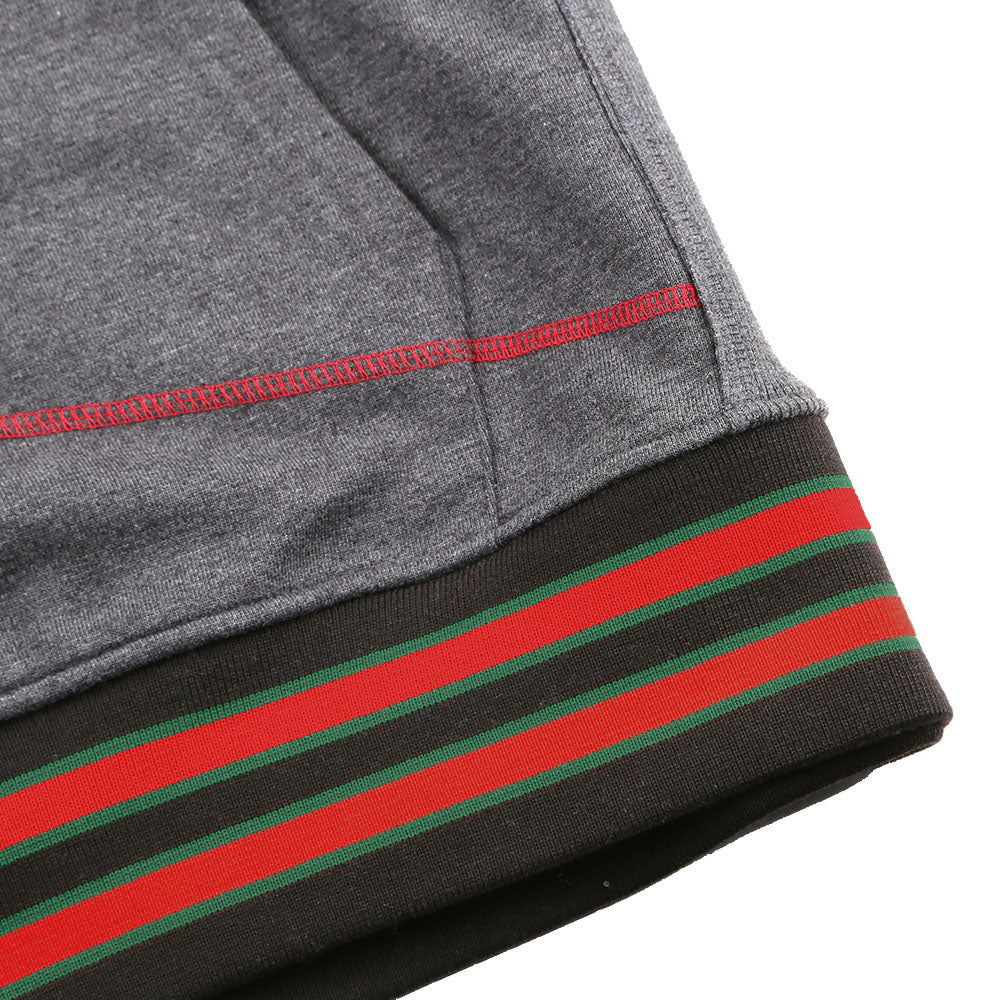 FTP AACA Original 92 Frankenstein Stitched Hoodie Charcoal Red