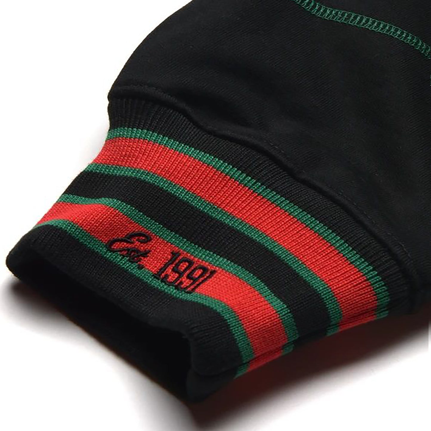 FTP Original 92 Frankenstein Stitched Sweatpants Black / Kelly Green