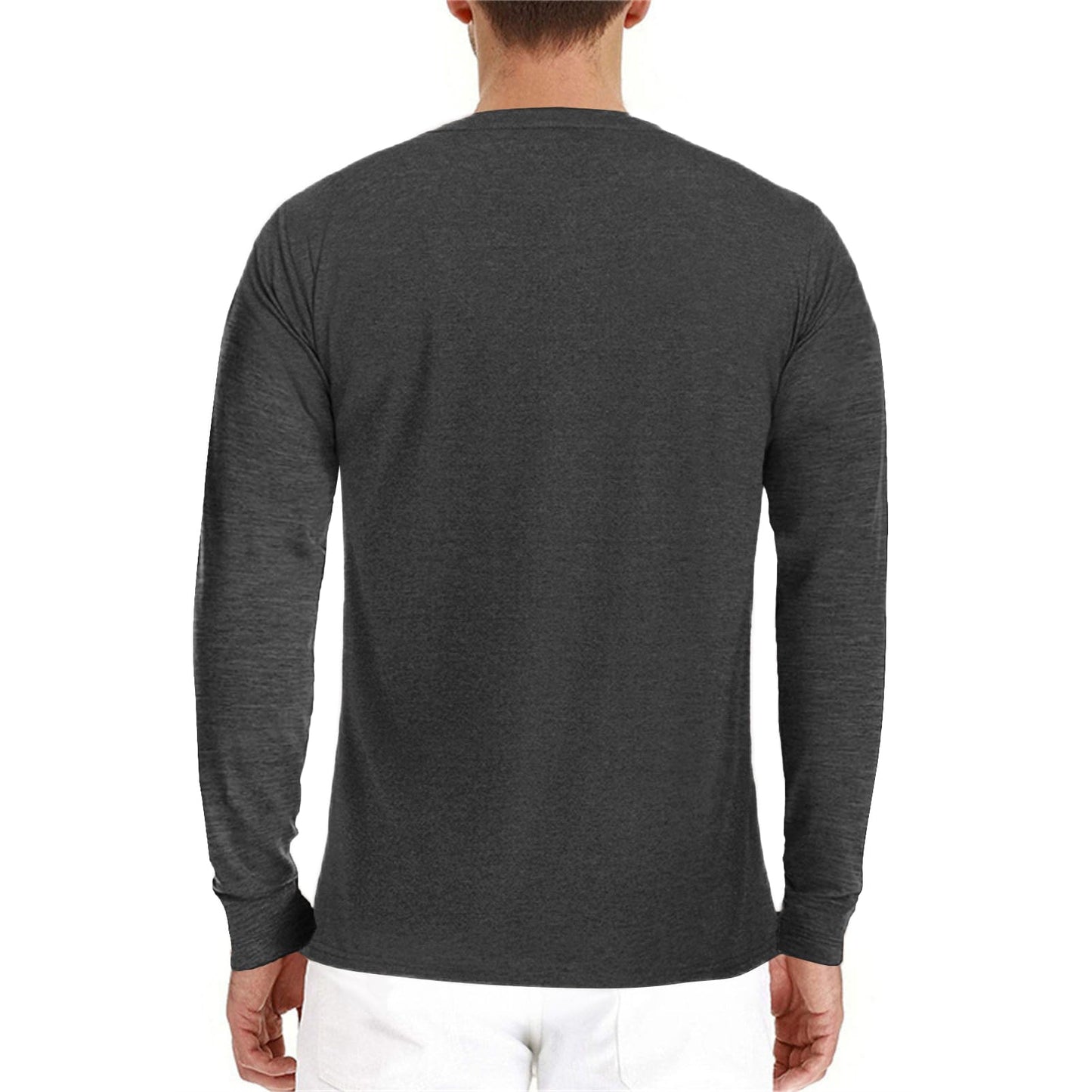 Lexiart Mens Fashion Henley Shirts Long Sleeve Button Cotton T-Shirt with Pocket