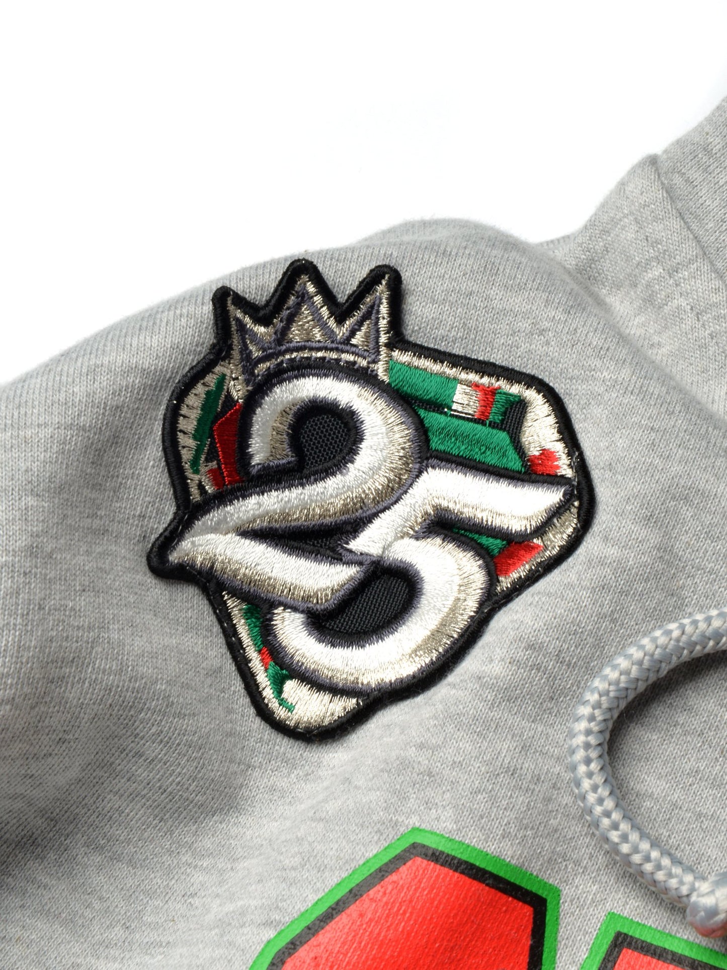 FTP Central State University Original 92 Frankenstein Stitched Hoodie MDH. Grey / Red
