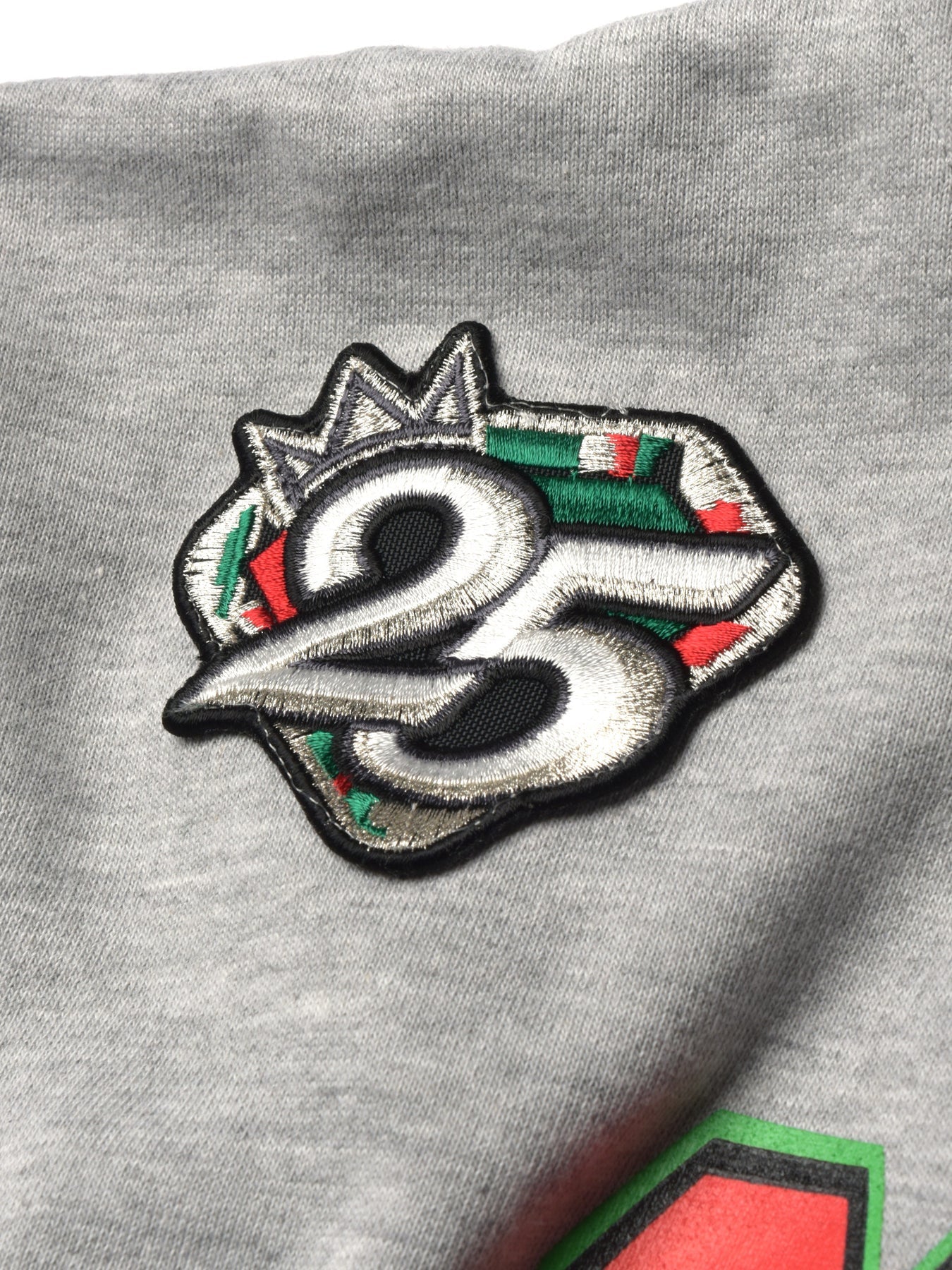 FTP Compton Community College Original 92 Frankenstein Stitched Hoodie MDH. Grey / Black