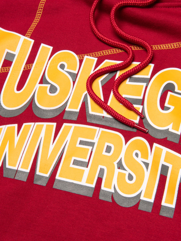 Tuskegee University 93 Frankenstein Hoodie Red/Gold