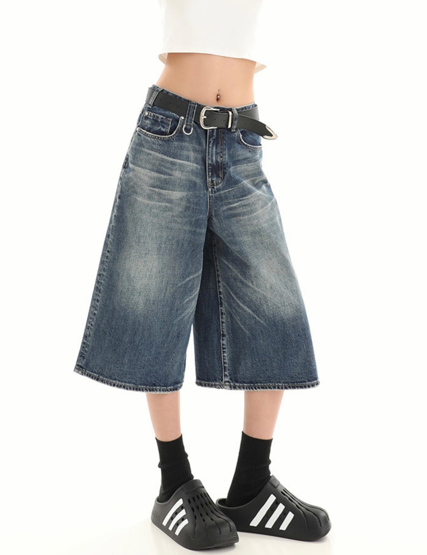 Y2k Baggy Jean Shorts Jorts Y2k Hip Hop Shorts Skater Jeans Grunge Jorts Aesthetic Pants