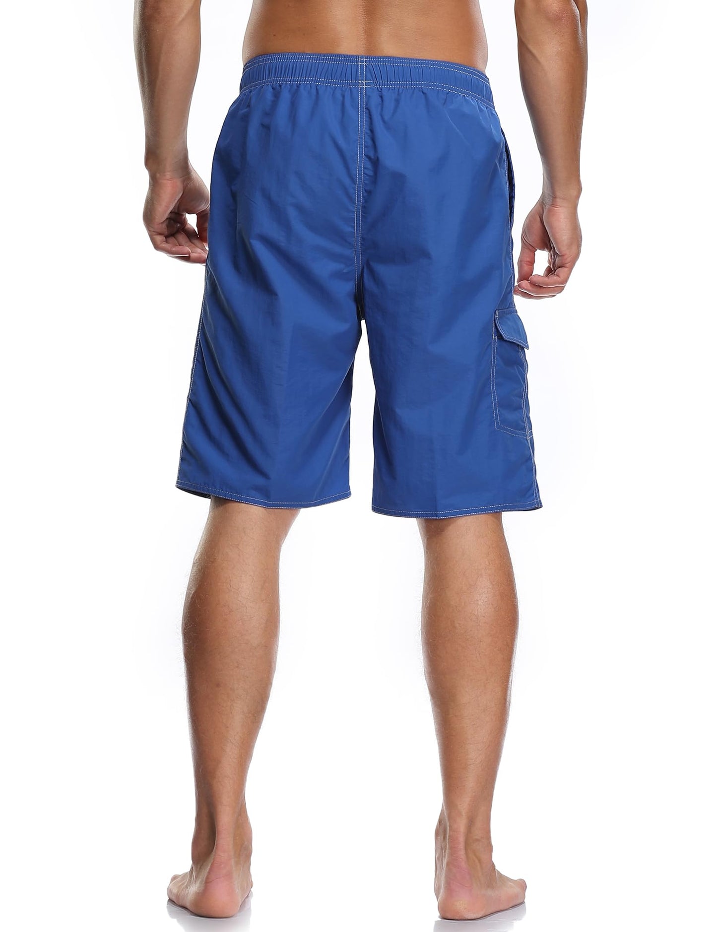 Vocanbomor Men's Quick Dry Swim Trunks Board Shorts Swimwear Bathing Suits, 38, B28-Navy Blue