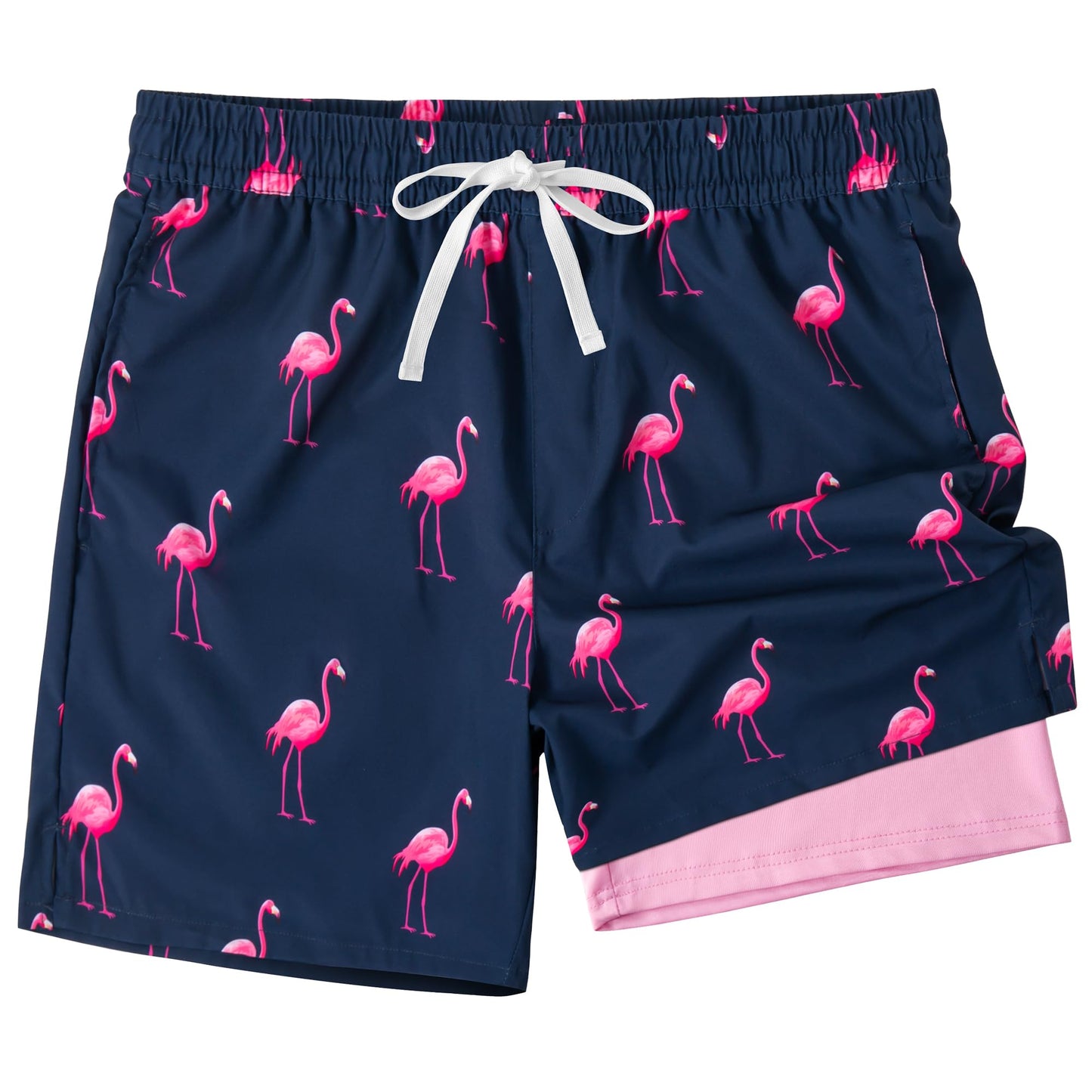 XOMZG Men's Swim Trunks,Mesh Lining Quick Dry with Pockets Beach Shorts Hawaiian