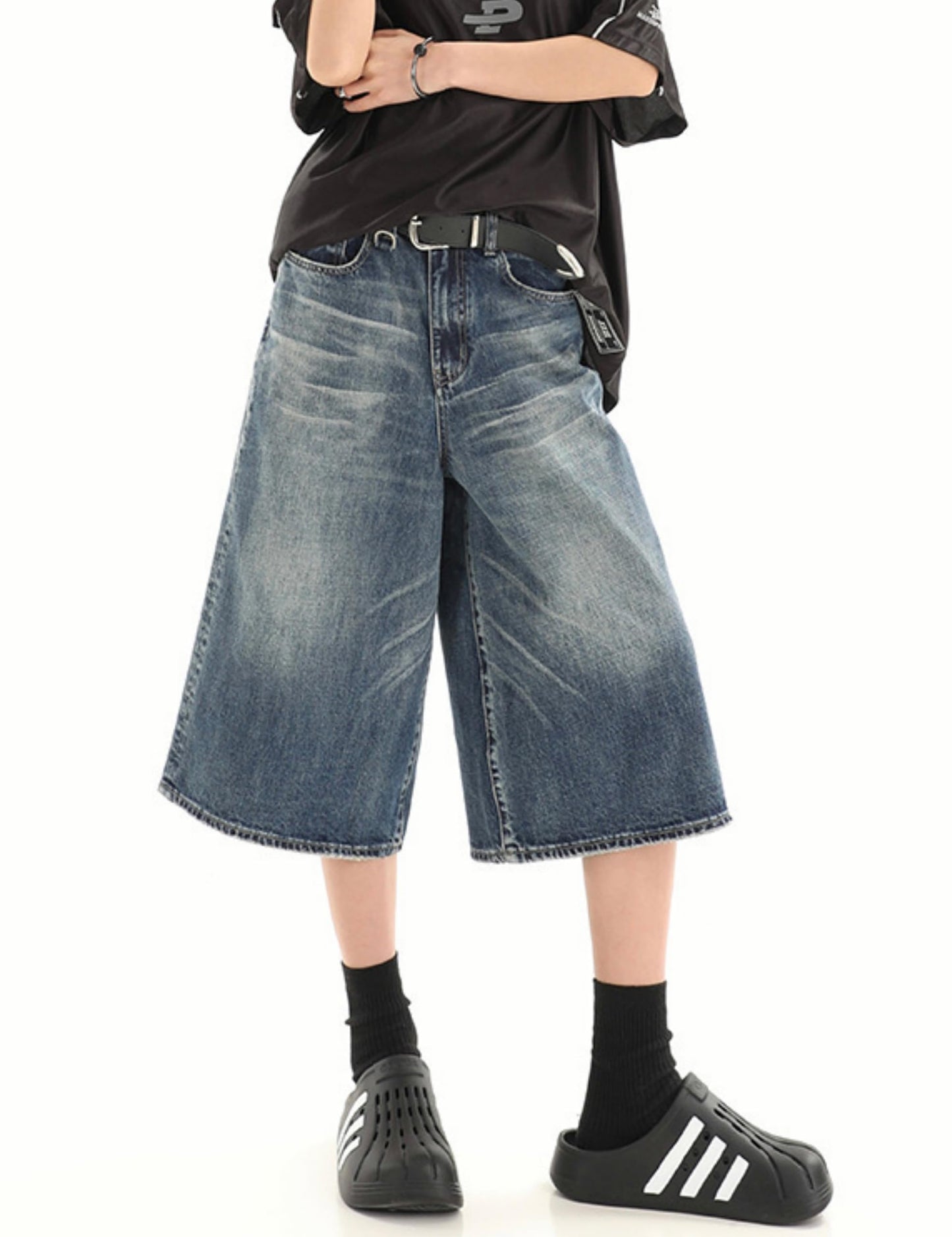 Y2k Baggy Jean Shorts Jorts Y2k Hip Hop Shorts Skater Jeans Grunge Jorts Aesthetic Pants