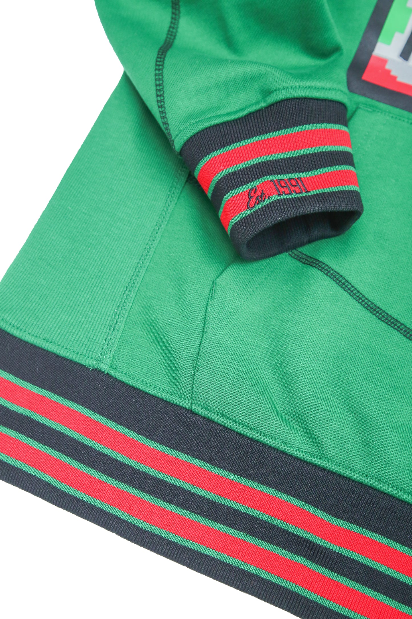 30th Anniversary FTP AACA Frankenstein Stitched Hoodie Kelly Green/Black