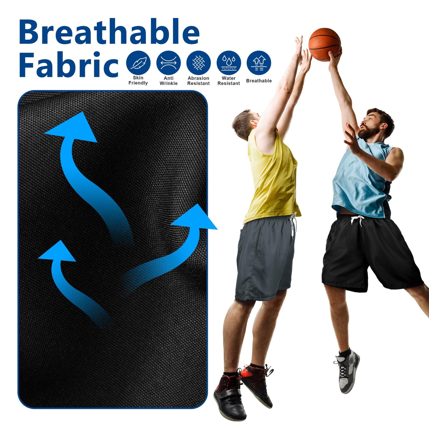Mens Swim Trunks swimsuit trunks Swim Shorts Swimwear Quick Dry with Mesh Lining and pockets Funny Bathing Suits Black