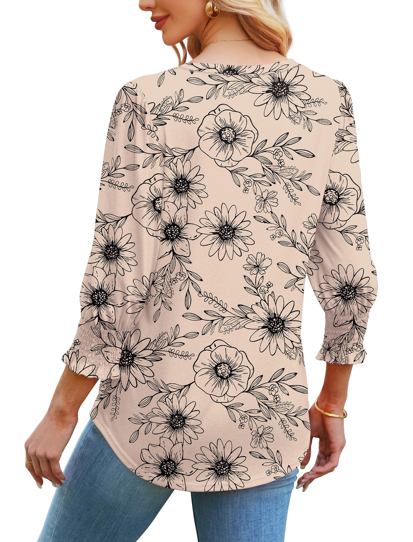 Womens Tops Summer Outfits Spring Summer Tops 2025 Fashion Beach Vacation Clothes Dressy Casual Blouses Lightweight Boho L