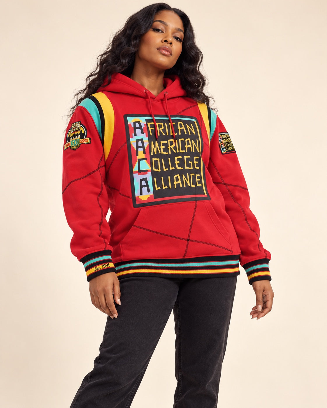 30th Anniversary AACA Frankenstein Stitched Hoodie Red/Black