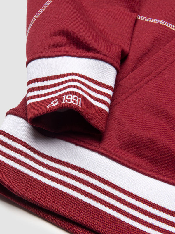 Morehouse College 93 Frankenstein Hoodie Maroon/White