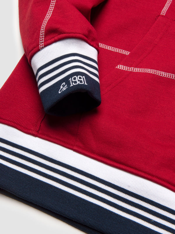 Howard University 93 Frankenstein Hoodie Red/White