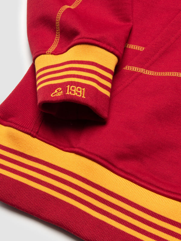 Tuskegee University 93 Frankenstein Hoodie Red/Gold