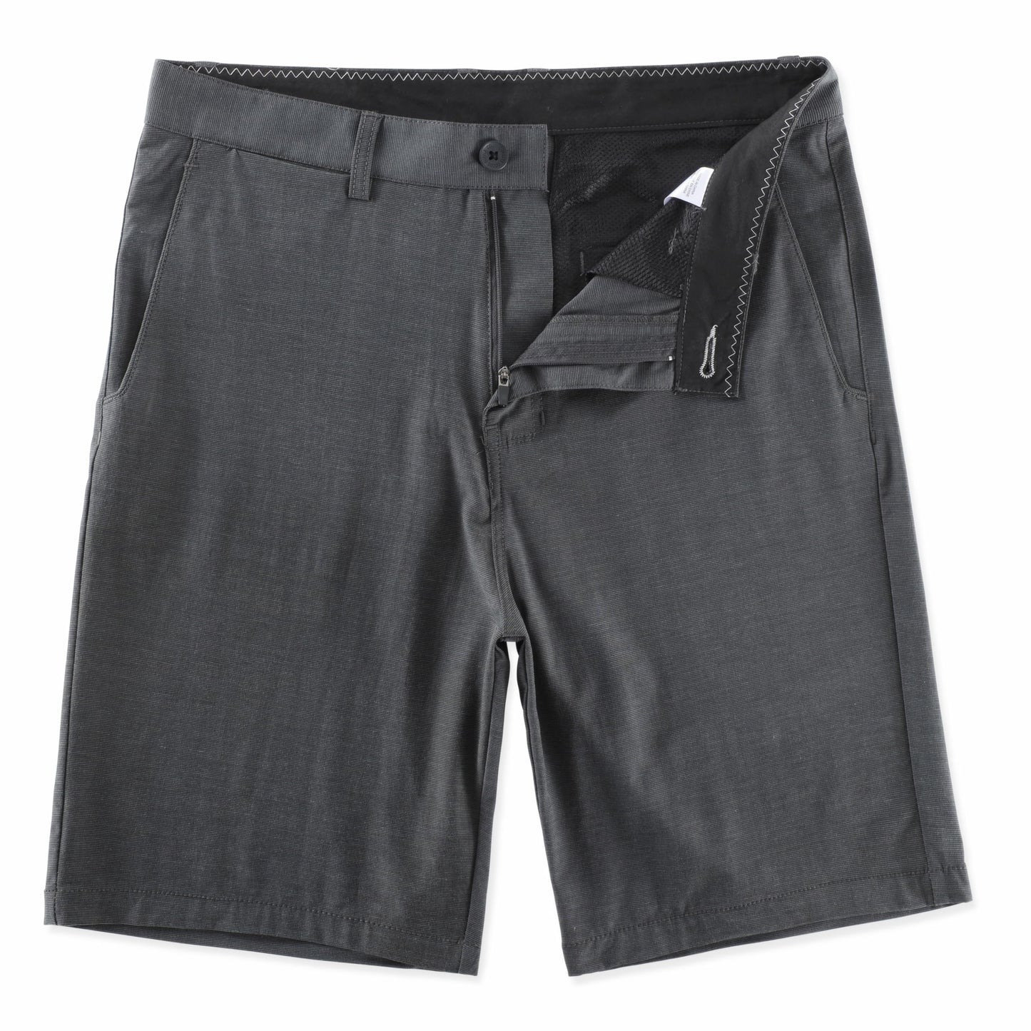 AIRDYNAM Men's Hybrid Golf Dress Shorts Lightweight Quick Dry Casual with Flat Front 9-Inch Inseam and 4 Pockets Asphalt Black 36