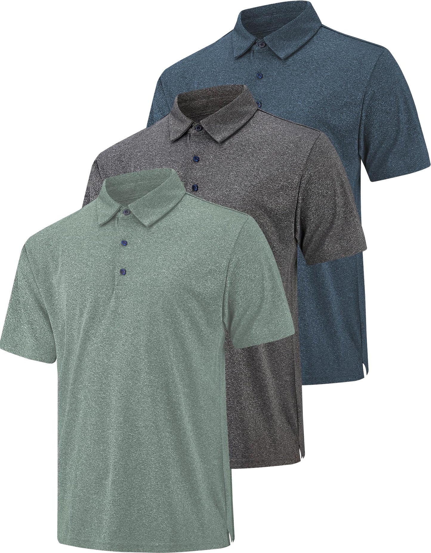 3 Pack Polo Shirts for Men Dry Fit Performance Short Sleeve Golf Polo Shirts (as1, Alpha, l, Regular, Regular, A03)