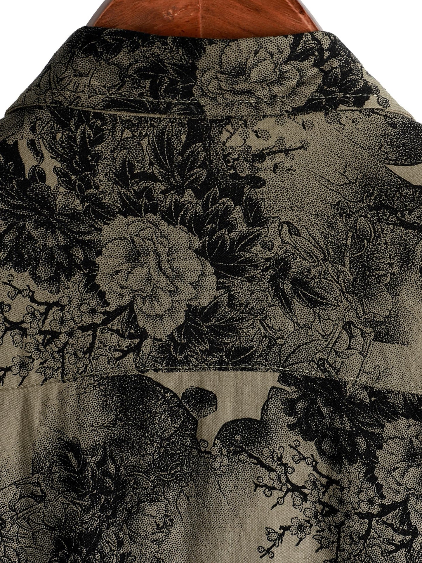 JOTOOK Mens Hawaiian Shirt Short Sleeve Button Down Tropical Shirts Casual Floral Summer Beach Shirt Vacation Shirt Large Khaki Flower