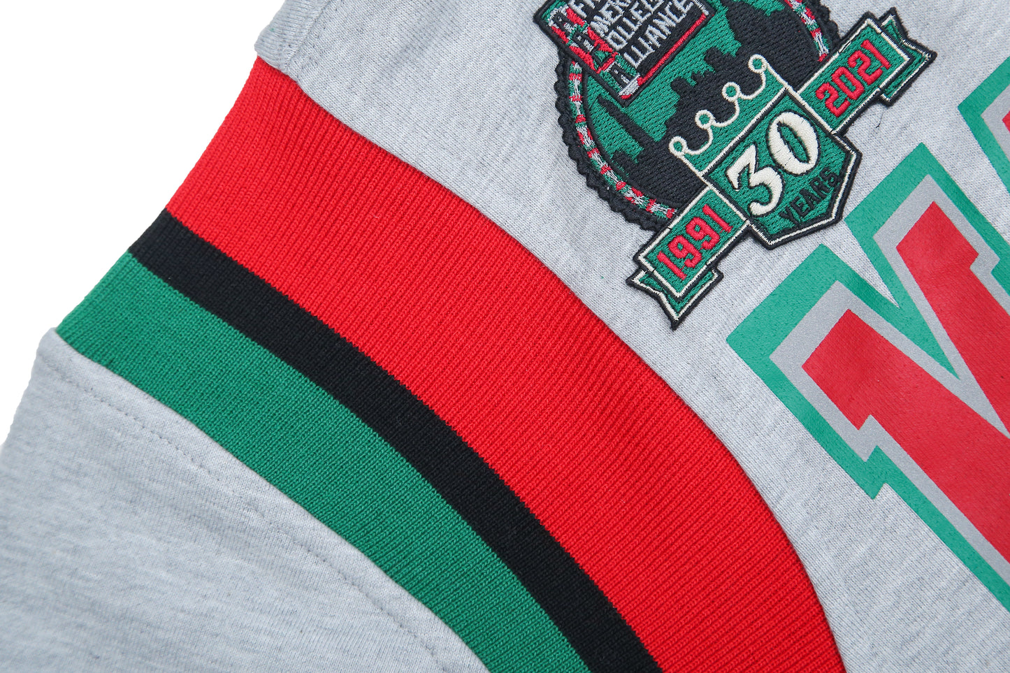 30th Anniversary FTP Malcolm X Frankenstein Stitched Hoodie MDH.Grey / Red