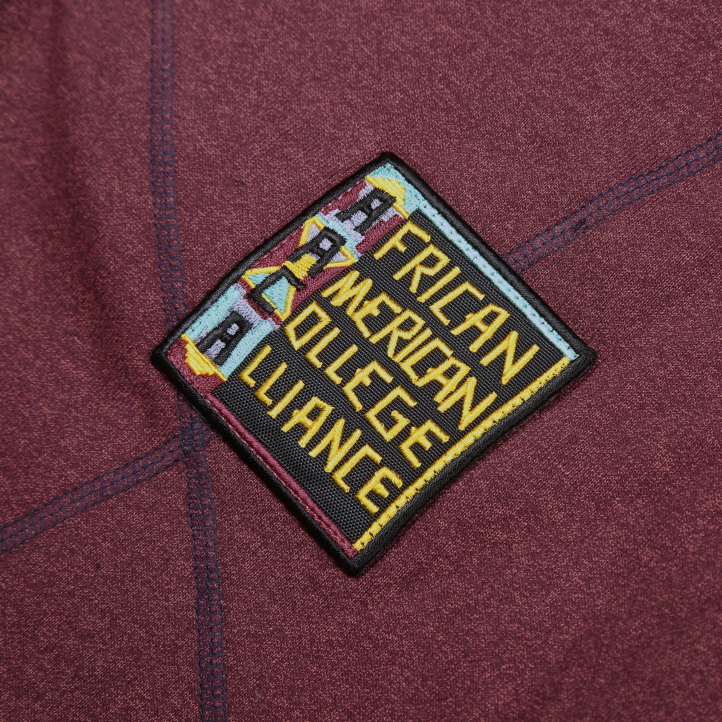 AACA Original '92 "Frankenstein" Stitched Sweatpants Red Heather / Navy