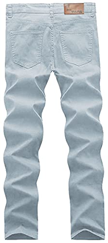 WULFUL Men's Skinny Slim Fit Stretch Comfy Fashion Denim Jeans Pants