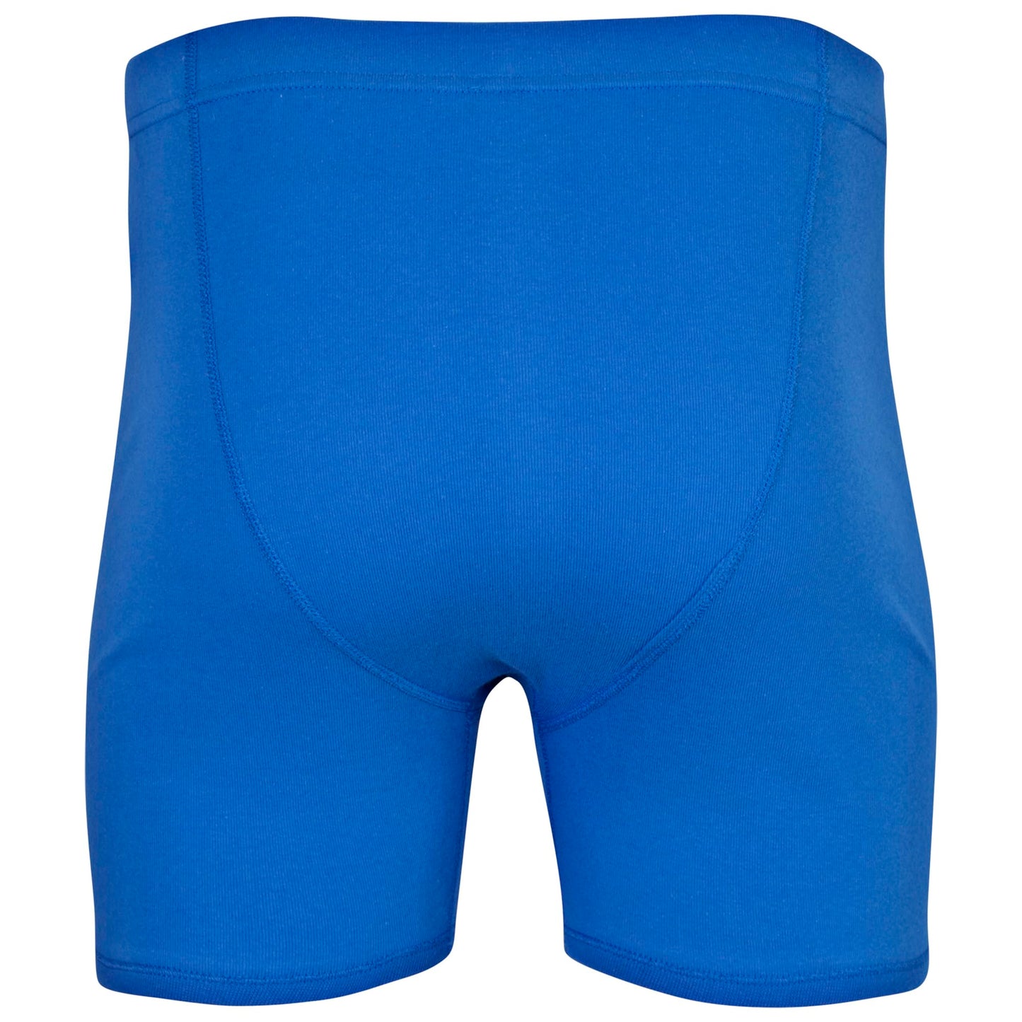 Gildan Men's Underwear Covered Waistband Boxer Briefs, Multipack, Mixed Royal (5-Pack), Large