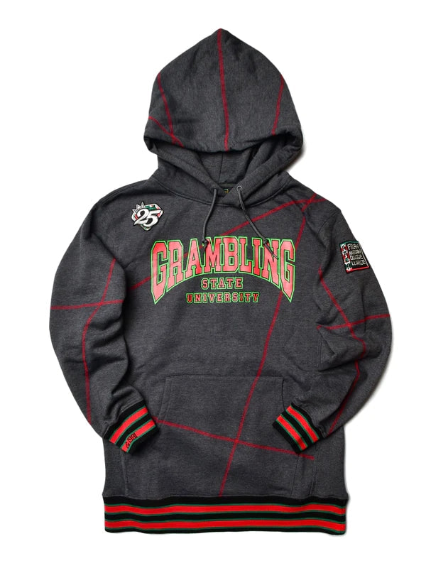 FTP Grambling State University AACA Original 92 Frankenstein Stitched Hoodie Charcoal/Red Frankenstein Hoodie white background product image