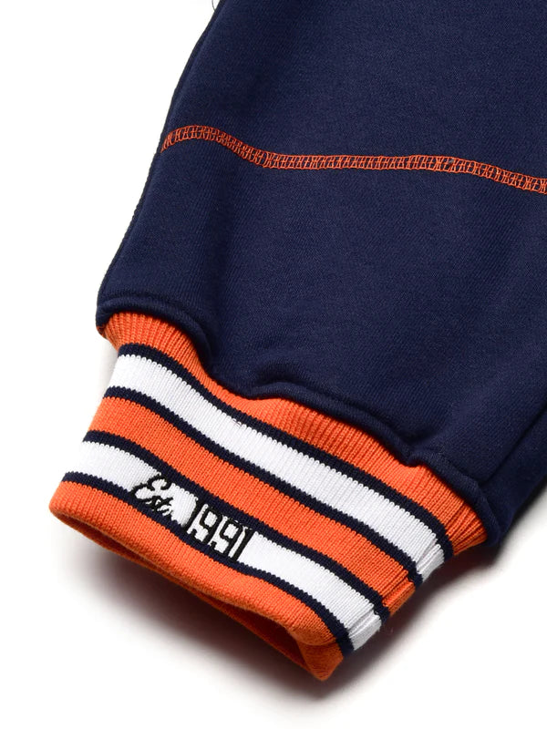 AACA Original '92 "Frankenstein" Stitched Sweatpants Navy/Orange