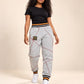 AACA Original 92 Frankenstein Stitched Sweatpants MDH.Grey / Red